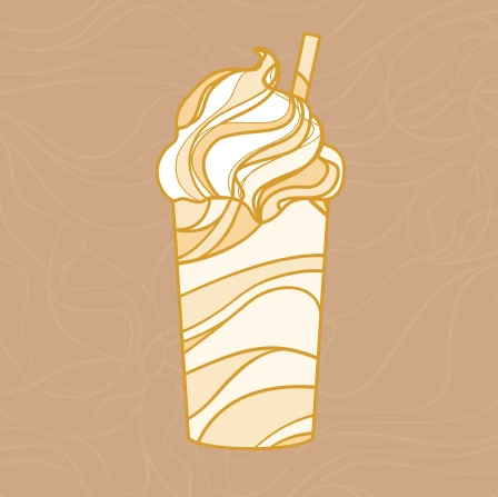 Coffee Chip Shake Coffee Ice Cream paired with plenty of rich, sweet chocolaty chips blended and topped with whipped cream and hot fudge.